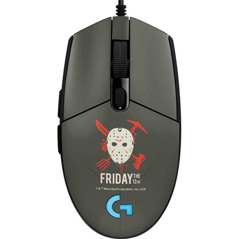 Warner Bros Friday the 13th Jason Voorhees Mask G203 Prodigy RGB Wired Gaming Mouse Skin